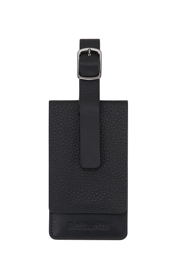 Samsonite Ta Revolution Leather Luggage Tag  Svart