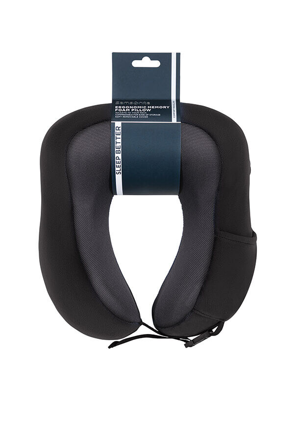Samsonite Ta Revolution Ergonomic Memory Foam Pillow  Svart
