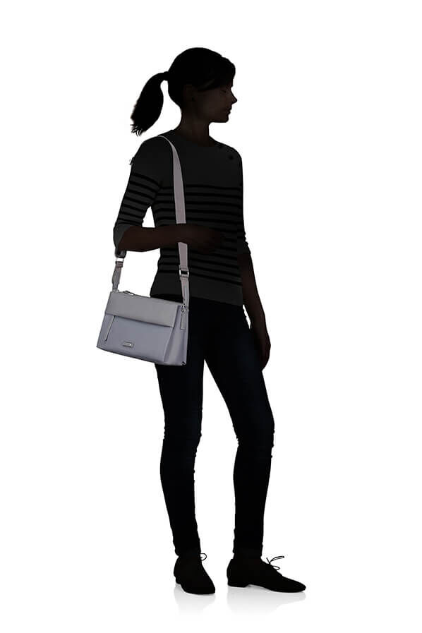 Samsonite Zalia 3.0 H.Shoulder Bag 3 Comp  S&oslash;lvgr&aring;