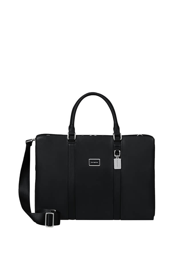 Image Biz Leather PC-veske 15.6" | Samsonite Image Biz Leather Briefcase 15.6'  Svart