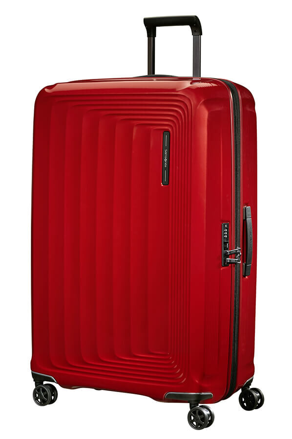 Samsonite Nuon Spinner Expandable 81cm  R&oslash;d metallic