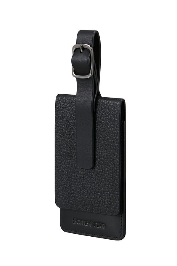 Samsonite Ta Revolution Leather Luggage Tag  Svart