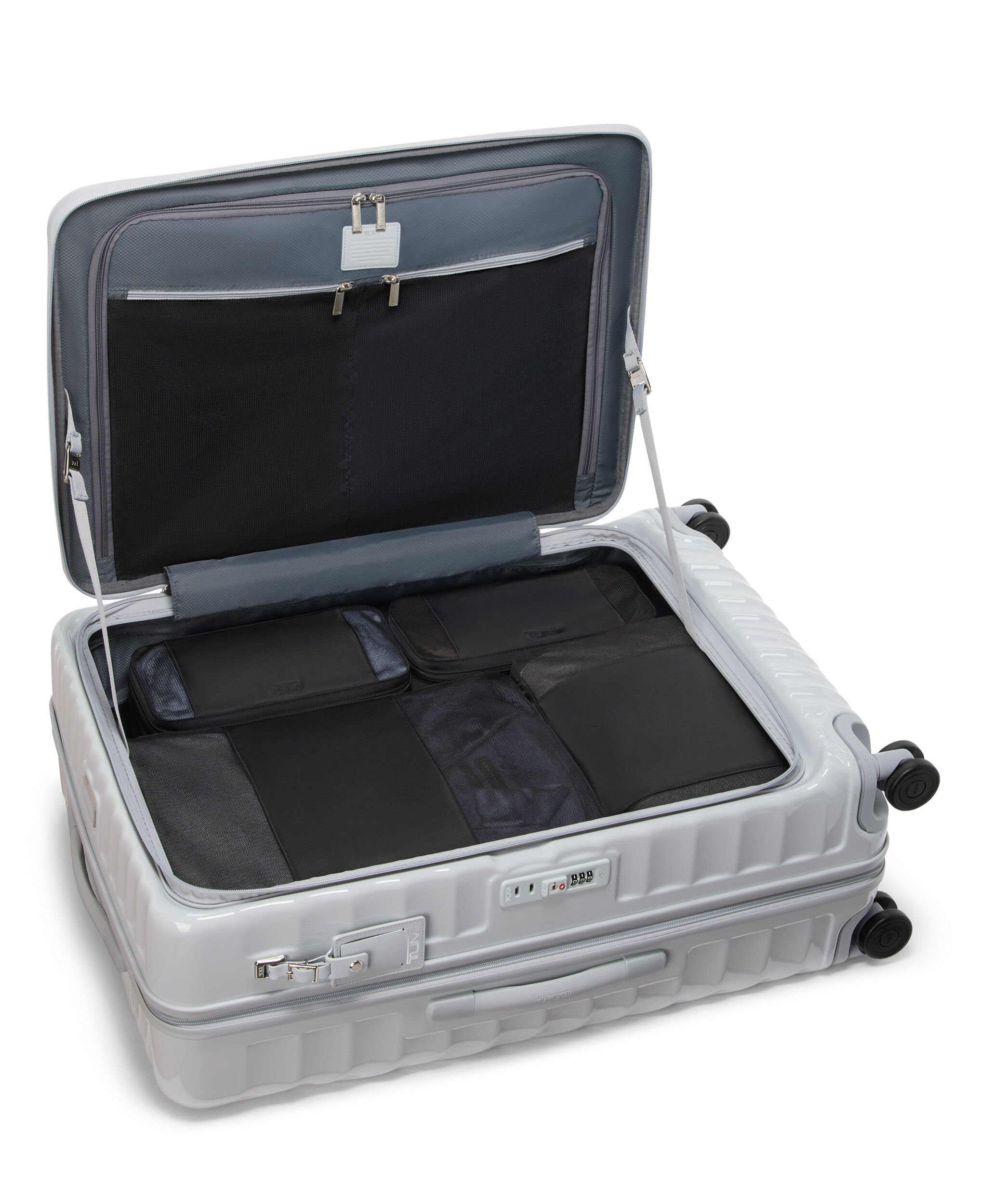 19 DEGREE FRONT ACCESS Utvidbar koffert med 4 hjul 66 cm