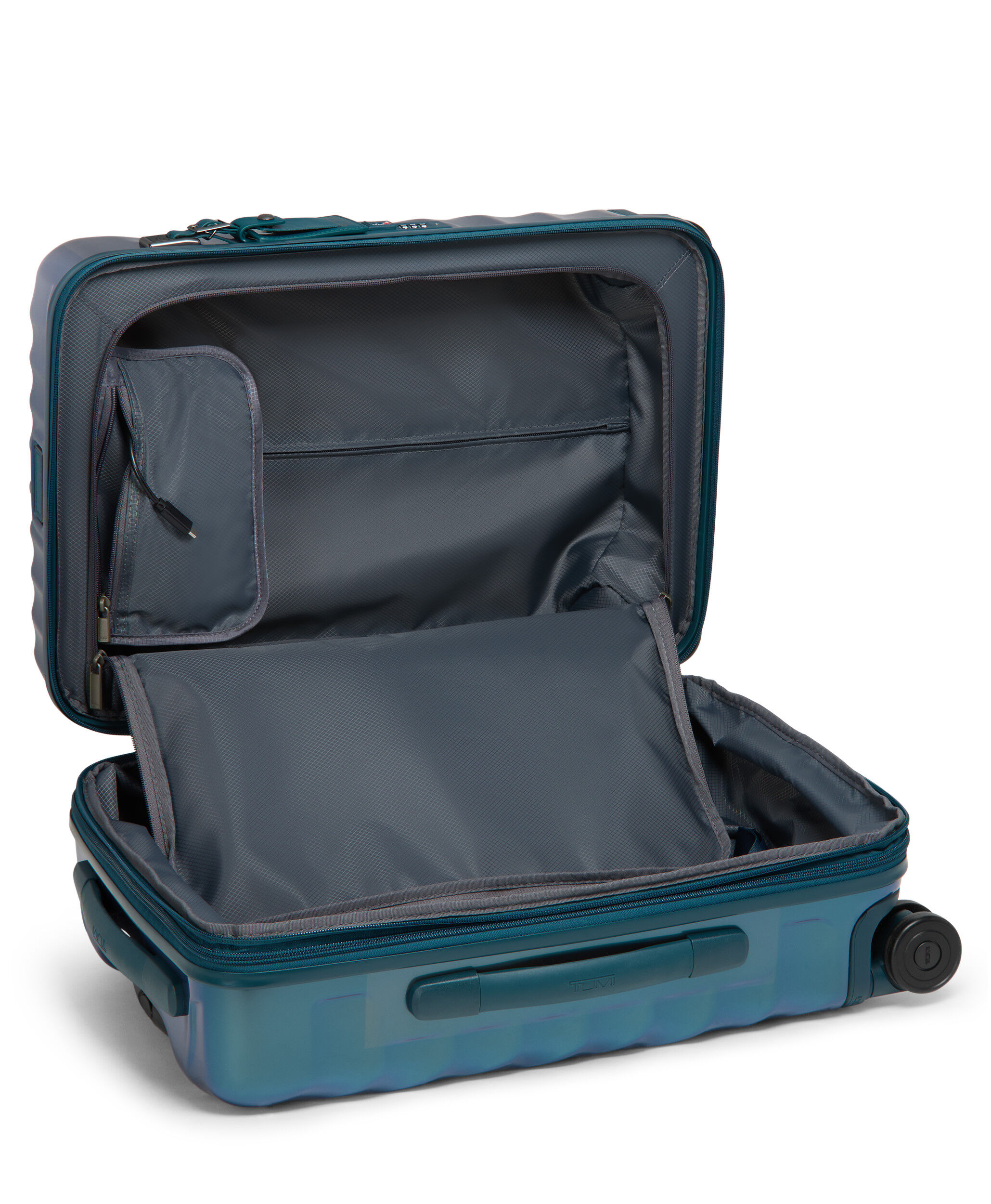19 DEGREE Utvidbar koffert med 4 hjul 55 cm - Int.