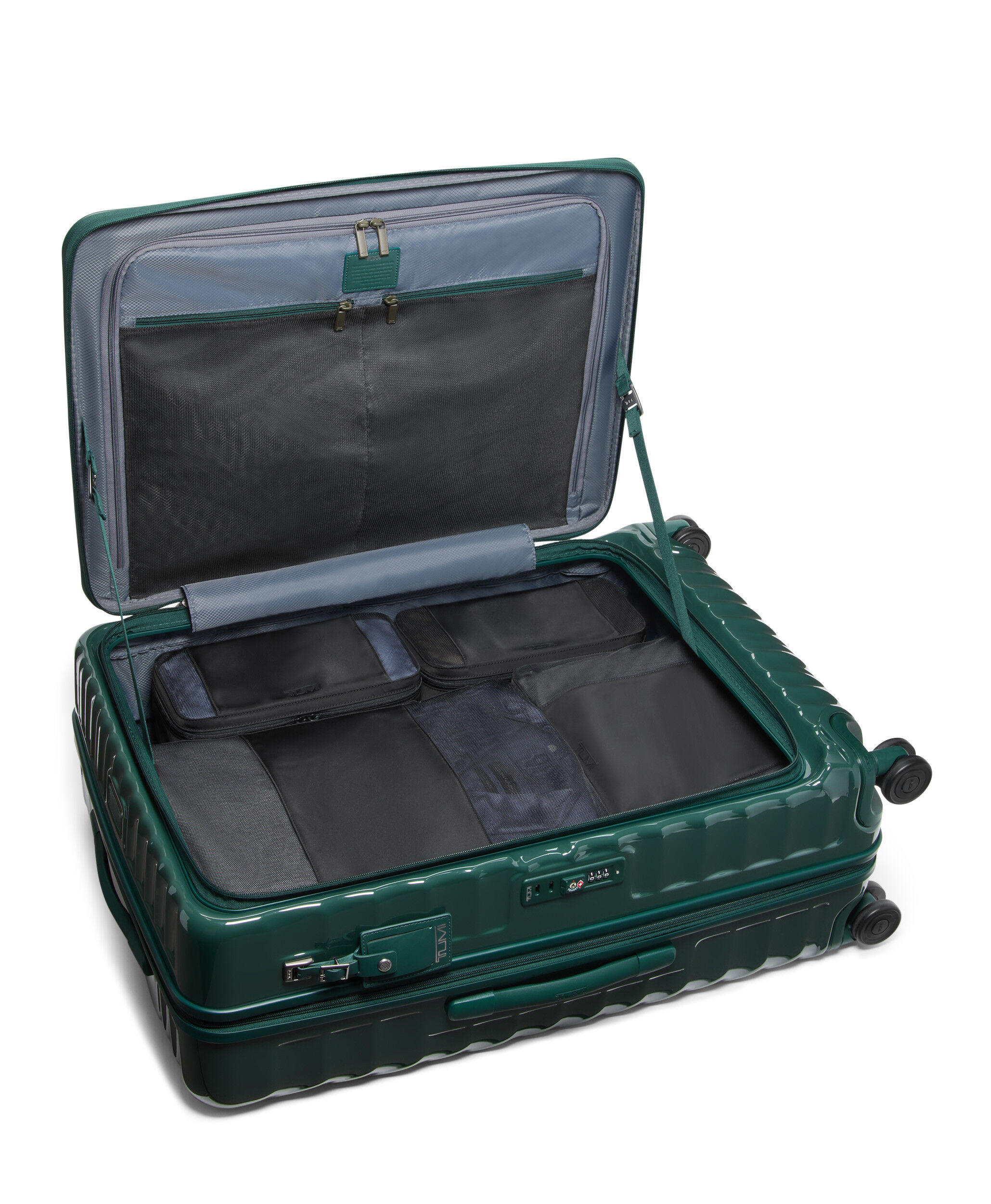 19 DEGREE FRONT ACCESS Utvidbar koffert med 4 hjul 66 cm